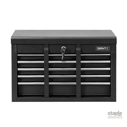 GIANTZ 5 Drawer Tool Chest Box Cabinet Lockable Garage Storage Organiser Black - Tools > Tools Storage > Tool Boxes