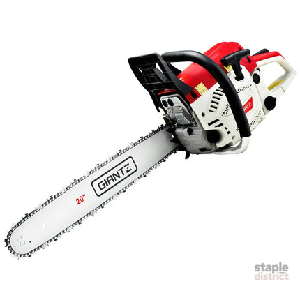 Giantz 58cc Petrol Chainsaw 20 Inch Bar Chain Saw Tree Pruner 2 Stroke E-Start - Tools > Power Tools > Chainsaws