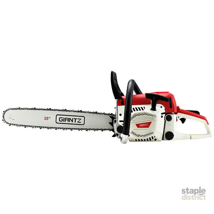 Giantz 58cc Petrol Chainsaw 20 Inch Bar Chain Saw Tree Pruner 2 Stroke E-Start - Tools > Power Tools > Chainsaws