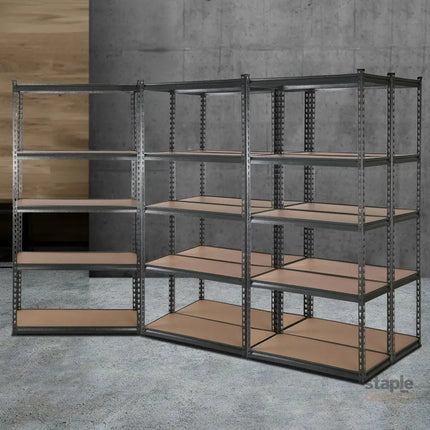Giantz 5x1.8M Garage Shelving Warehouse Rack Pallet Racking Storage Charcoal - Tools > Tools Storage > Wall Storage