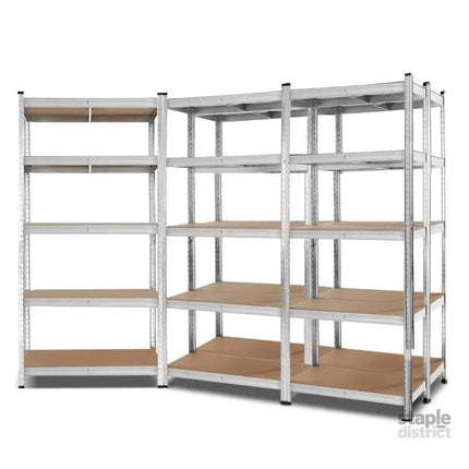 Giantz 5x1.8M Garage Shelving Warehouse Rack Pallet Racking Storage Shelf Silver - Tools > Tools Storage > Wall Storage