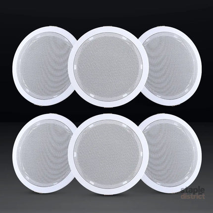 Giantz 6 Inch Ceiling Speakers In Wall Speaker Home Audio Stereos Tweeter 6pcs - Audio & Video > Speakers > Audio