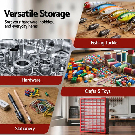 Giantz 60-Drawer Tool Storage Cabinet Anti-Drop Hardware Organizer Storage Box - Tools > Tools Storage > Tool Boxes