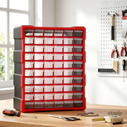 Giantz 60-Drawer Tool Storage Cabinet Anti-Drop Hardware Organizer Storage Box - Tools > Tools Storage > Tool Boxes