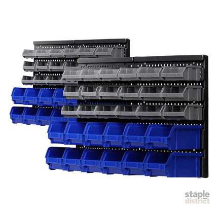 Giantz 60 Storage Bin Rack Wall Mounted - Tools > Tools Storage > Wall Storage Racks