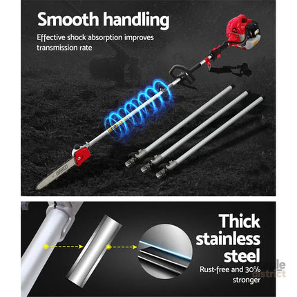 Giantz 65CC Pole Chainsaw Hedge Trimmer 12in Chain Saw 5.6m Long Reach - Tools > Power Tools > Chainsaws