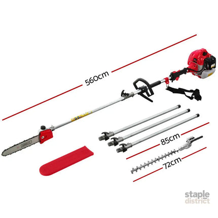 Giantz 65CC Pole Chainsaw Hedge Trimmer 12in Chain Saw 5.6m Long Reach - Tools > Power Tools > Chainsaws