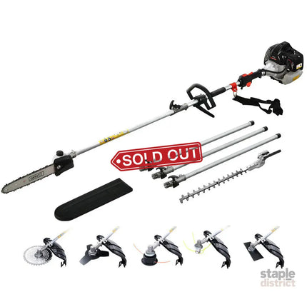 Giantz 65CC Pole Chainsaw Petrol Brush Cutter Whipper Snipper Hedge Trimmer - Tools > Power Tools > Chainsaws