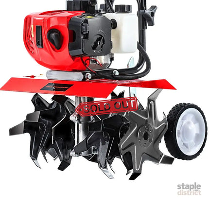 Giantz 65CC Tiller Garden Cultivator Rototiller 6 Blades Soil Plower Rotary Hoe - Tools > Power Tools > Outdoor Power