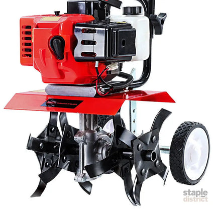 Giantz 65CC Tiller Rototiller Garden Cultivator 4 Blades Soil Power Rotary Hoe - Tools > Power Tools > Outdoor Power