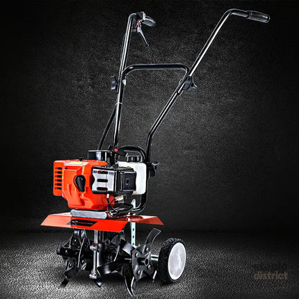 Giantz 65CC Tiller Rototiller Garden Cultivator 4 Blades Soil Power Rotary Hoe - Tools > Power Tools > Outdoor Power
