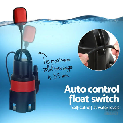 Giantz 750W Water Pump Dirty Submersible Sump Swim Pool Flooding Pond Clean - Tools > Pumps > Sewage Pumps