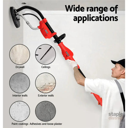 Giantz 800W Drywall Sander Plaster Wall Board Dust - Tools > Power Tools > Sanders