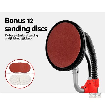 Giantz 800W Drywall Sander Plaster Wall Board Dust - Tools > Power Tools > Sanders