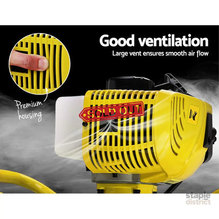 Giantz 80CC Post Hole Digger 300mm Petrol Drill Auger Extension Bits - Tools > Power Tools > Outdoor Power Equipment