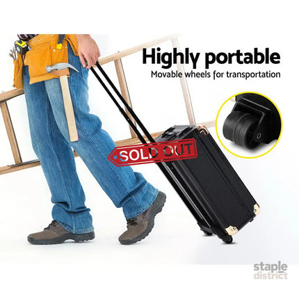 Giantz 816pcs Tool Kit Trolley Case Mechanics Box Toolbox Portable DIY Set - Home & Garden > Travel > Duffel Bags