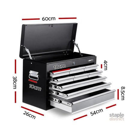 Giantz 9 Drawer Tool Box Cabinet Chest Toolbox Storage Garage Organiser Grey - Tools > Tools Storage > Tool Cabinets