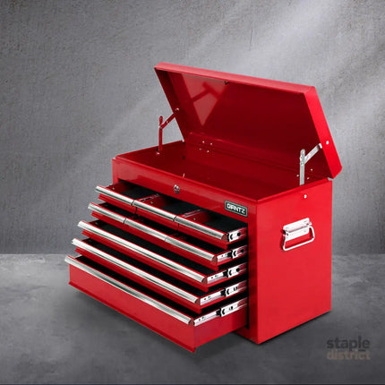 Giantz 9 Drawer Tool Box Cabinet Chest Toolbox Storage Garage Organiser Red - Tools > Tools Storage > Tool Cabinets