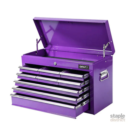 Giantz 9-Drawer Tool Cabinet Chest Toolbox Heavy Duty Garage Storage Organiser Purple - Tools > Tools Storage > Utility