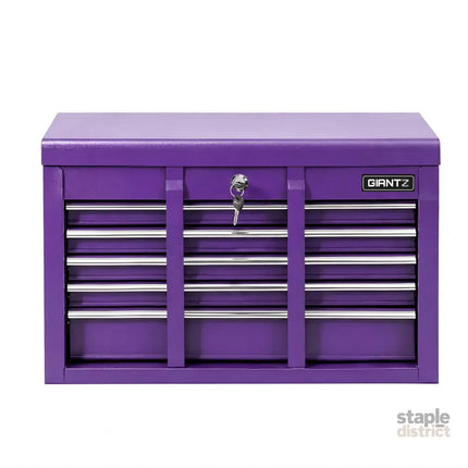 Giantz 9-Drawer Tool Cabinet Chest Toolbox Heavy Duty Garage Storage Organiser Purple - Tools > Tools Storage > Utility
