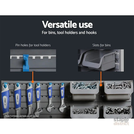 Giantz 96 Storage Bin Rack Wall Mounted - Tools > Tools Storage > Wall Storage Racks