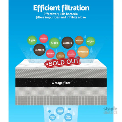 Giantz Aquarium Filter Fish Tank External Canister Water Pump 2400L/H - Pet Care > Aquarium > Aquarium Filters & Pumps