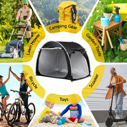 Giantz Bike Storage Tent Outdoor Waterproof UV Resistant Shelter w/ Ventilation - Home & Garden > Travel > Duffel Bags