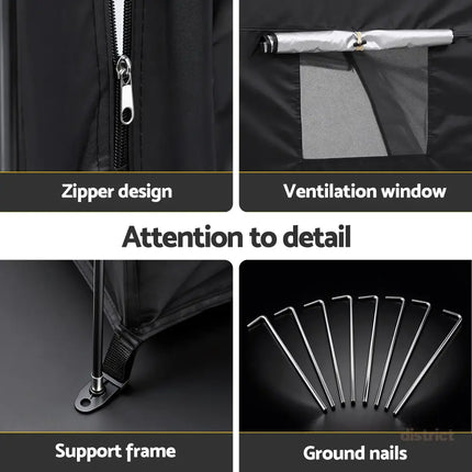 Giantz Bike Storage Tent Outdoor Waterproof UV Resistant Shelter w/ Ventilation - Home & Garden > Travel > Duffel Bags