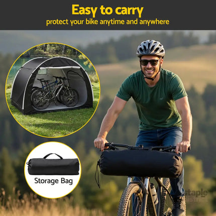 Giantz Bike Storage Tent Outdoor Waterproof UV Resistant Shelter w/ Ventilation - Home & Garden > Travel > Duffel Bags