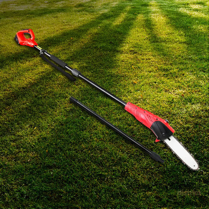 Giantz Chainsaw Cordless Pole Chain Saw 20V 8in Pruner 2.7m Long Reach Battery - Tools > Power Tools > Chainsaws