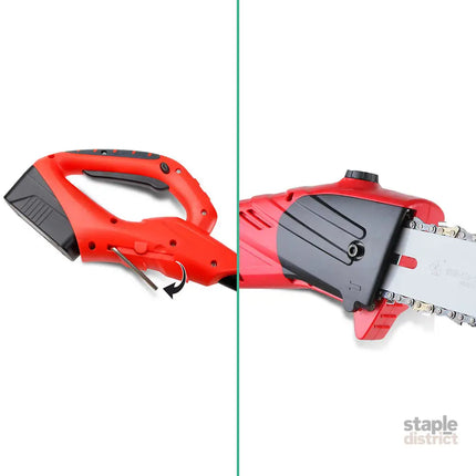 Giantz Chainsaw Cordless Pole Chain Saw 20V 8in Pruner 2.7m Long Reach Battery - Tools > Power Tools > Chainsaws