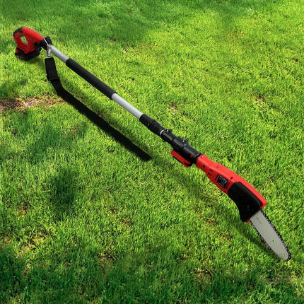 Giantz Chainsaw Cordless Pole Chain Saw 20V 8inch Pruner Battery 2.7m Long Reach - Tools > Power Tools > Chainsaws