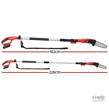 Giantz Chainsaw Cordless Pole Chain Saw 20V 8inch Pruner Battery 2.7m Long Reach - Tools > Power Tools > Chainsaws