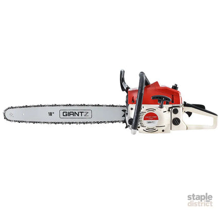 Giantz Chainsaw Petrol 45CC 18’’ Bar Commercial E-Start Pruning Chain Saw - Tools > Power Tools > Chainsaws