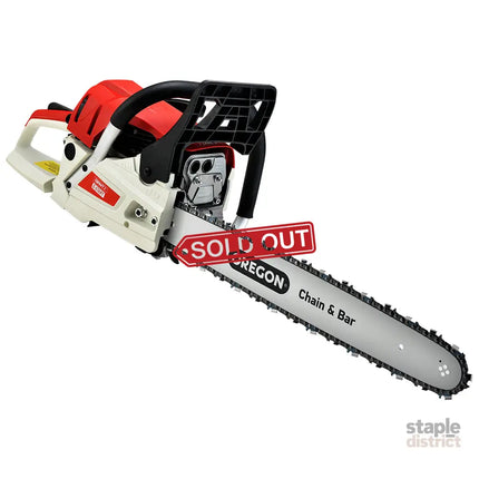 Giantz Chainsaw Petrol 52CC 20’’ Oregon Bar Commercial E-Start Pruning Chain Saw - Tools > Power Tools > Chainsaws
