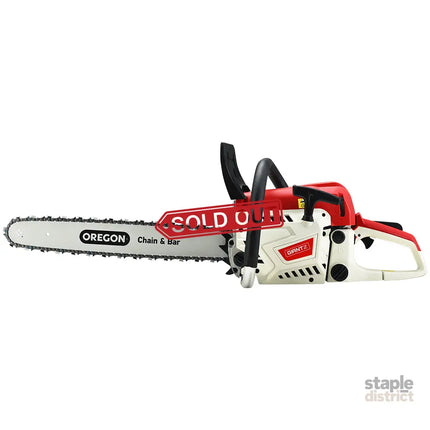Giantz Chainsaw Petrol 52CC 20’’ Oregon Bar Commercial E-Start Pruning Chain Saw - Tools > Power Tools > Chainsaws