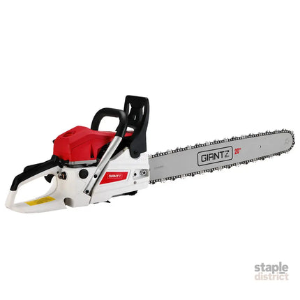 Giantz Chainsaw Petrol 62CC 20’’ Bar Commercial E-Start Pruning Chain Saw Spark Plug - Tools > Power Tools > Chainsaws