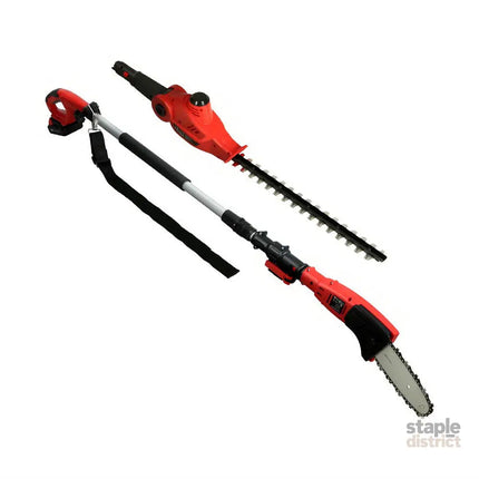 Giantz Chainsaw Trimmer Cordless Pole Chain Saw 20V 8inch Battery 2.7m Reach - Tools > Power Tools > Chainsaws