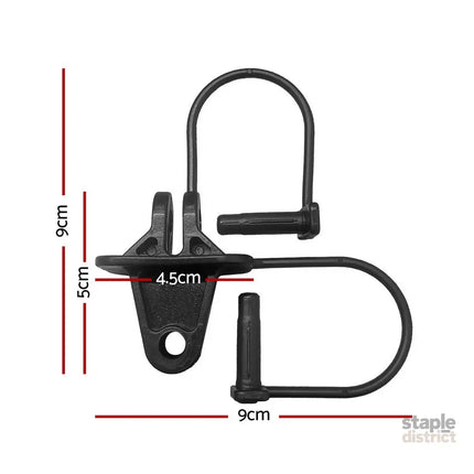 Giantz Electric Fence Insulators 200pcs Pinlock Black - Commercial > Commercial Others > Fencing & Barriers