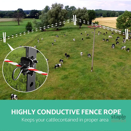 Giantz Electric Fence Poly Rope 500M - Pet Care > Farm Supplies > Fencing