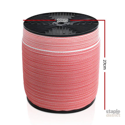 Giantz Electric Fence Poly Tape 1200M - Commercial > Commercial Others > Fencing & Barriers