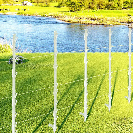 Giantz Electric Fence Posts 20pcs Electric Fence Poly White - Pet Care > Farm Supplies > Fencing