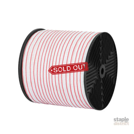 Giantz Electric Fence Tape Polytape 400M Electric Fence Wire Red White - Pet Care > Farm Supplies > Fencing