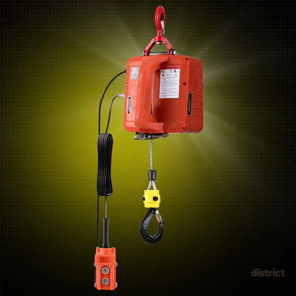 Giantz Electric Hoist Winch 500KG Wired/Wireless Remote Control - Auto Accessories > Auto Accessories Others >