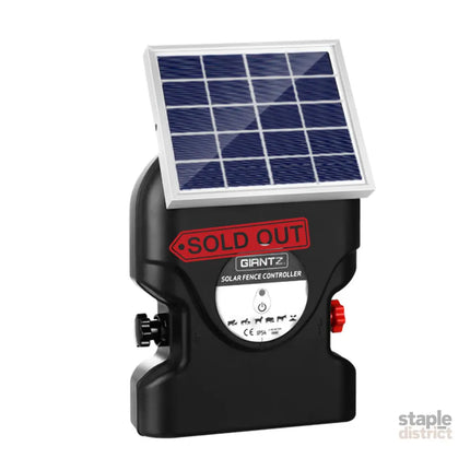 Giantz Fence Energiser 15KM Solar Powered 0.8J Electric - Pet Care > Farm Supplies > Fencing