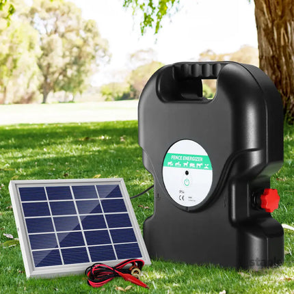 Giantz Fence Energiser 20KM Solar Powered 1.2J Electric - Pet Care > Farm Supplies > Fencing