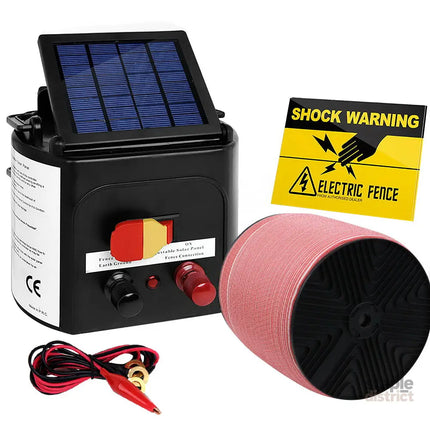 Giantz Fence Energiser 3KM Solar Powered Electric 1200M Poly Tape - Pet Care > Farm Supplies > Fencing