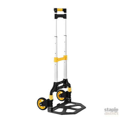 Giantz Folding Trolley Portable Hand Truck Lightweight Travel Luggage Silver - Tools > Tools Storage > Utility Trolleys