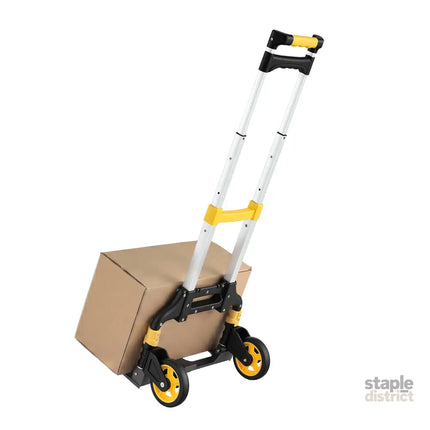 Giantz Folding Trolley Portable Hand Truck Lightweight Travel Luggage Silver - Tools > Tools Storage > Utility Trolleys