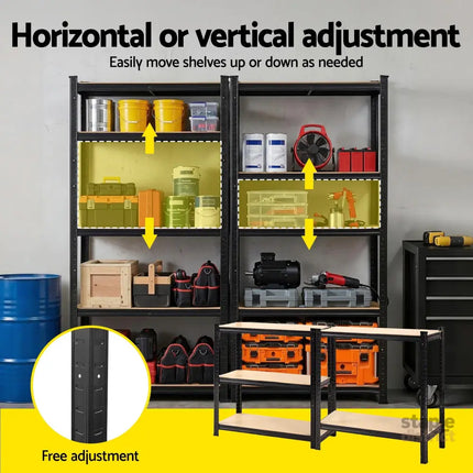 Giantz Garage Shelving 1.5X0.7m Warehouse Shelves Storage Rack Pallet Racking - Tools > Tools Storage > Wall Storage